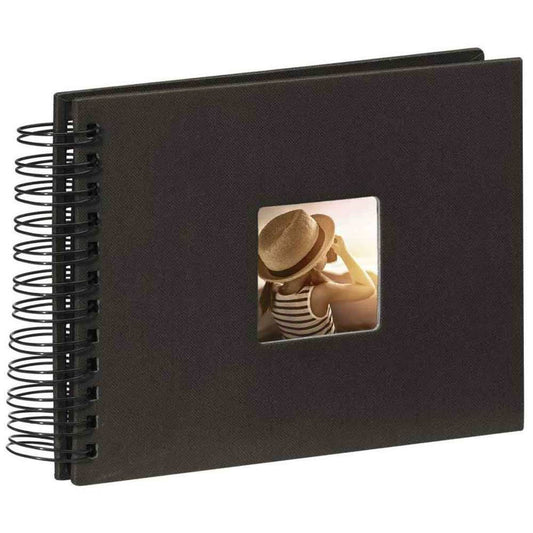 Hama Spiral Bound Traditional Photo Album - 25 Pages - Black Image 1
