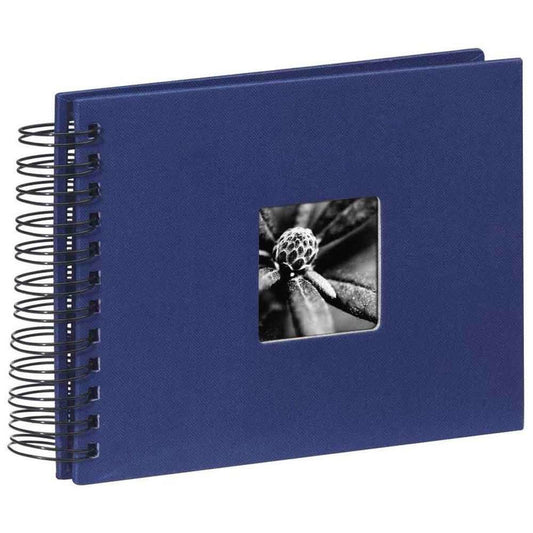 Hama Spiral Bound Traditional Photo Album - 25 Pages - Blue Image 1