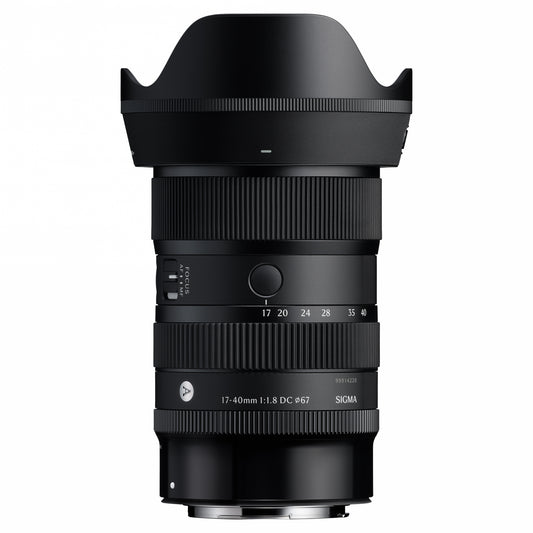 Sigma AF 17-40mm F1.8 DC canon RF with hood