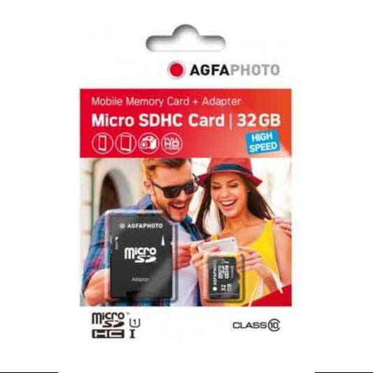 AgfaPhoto Micro SDHC UHS-1 32GB Memory Card with Adapter Image 1