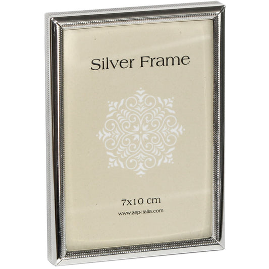 Narrrow Edge Silver 7x10cm Photo Frame Image 1