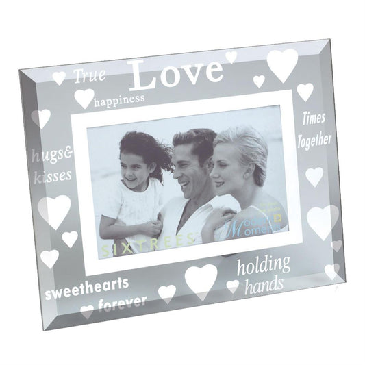 Sixtrees Moments Mirror 6x4 Photo Frame - True Love Image 1