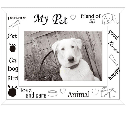 Sixtrees Moments Mirror 6x4 Photo Frame - My Pet Image 1