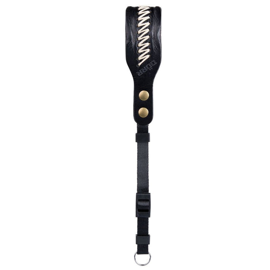 Dorr Earth Black Leather Camera Wrist Strap Image 1