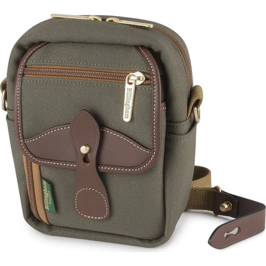 Billingham Compact Stowaway - Sage FibreNyte / Chocolate Leather