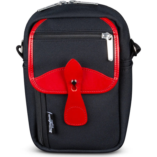 Billingham Airline Stowaway - Black FibreNyte / Red Leather