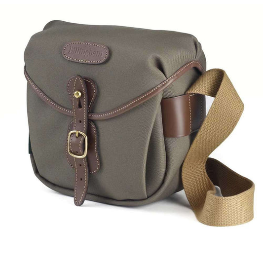 Billingham Hadley Digital Shoulder Bag - Sage FibreNyte / Chocolate Leather
