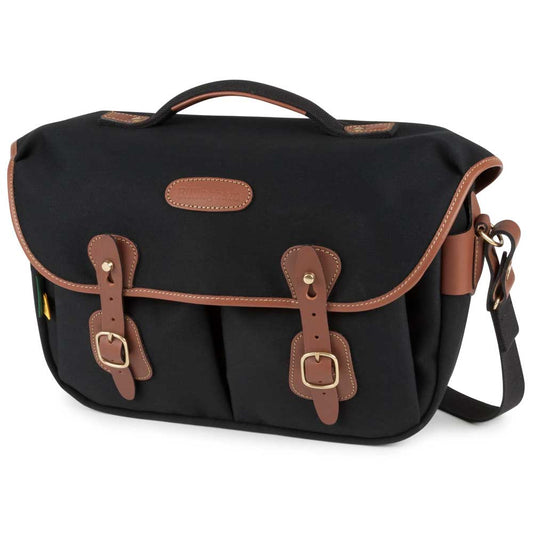 Billingham Hadley Pro 2020 Shoulder Bag - Black Canvas / Tan Leather