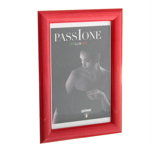 Dorr Guidi Glossy Red Wooden 8x6 Photo Frame Image 1