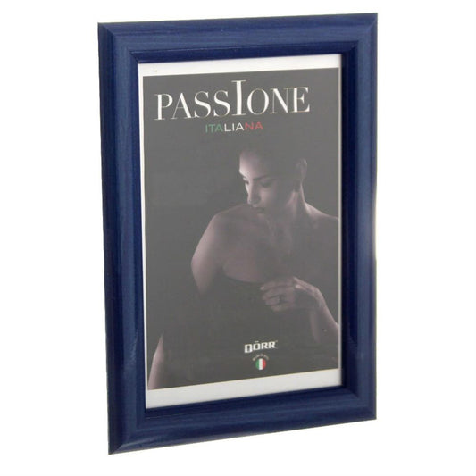 Dorr Guidi Glossy Blue Wooden 12x8 Photo Frame Image 1