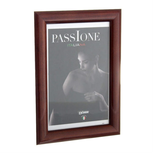 Dorr Guidi Glossy Dark Brown Wooden 12x8 Photo Frame Image 1