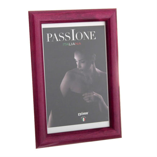 Dorr Guidi Glossy Plum Wooden 12x8 Photo Frame Image 1