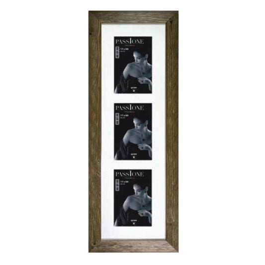 Dorr Driftwood Brown 6x4 Triple Photo Frame Image 1