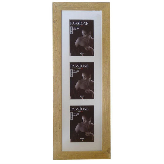 Dorr Driftwood Light Brown 6x4 Triple Photo Frame Image 1
