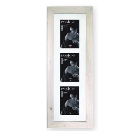 Dorr Driftwood White 6x4 Triple Photo Frame Image 1