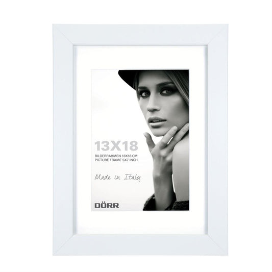 Dorr Bloc White 7x5 inch Wood Photo Frame with 5x3.5 inch insert Image 1