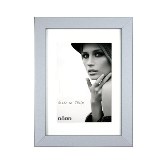 Dorr Bloc Silver 8x6 inches Wood Photo Frame with 6x4 inch insert Image 1