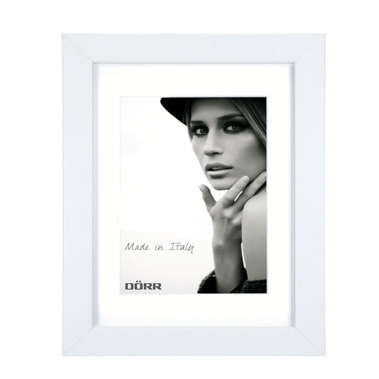 Dorr Bloc White 12x8 inch Wood Photo Frame with an 8x6 inch insert Image 1