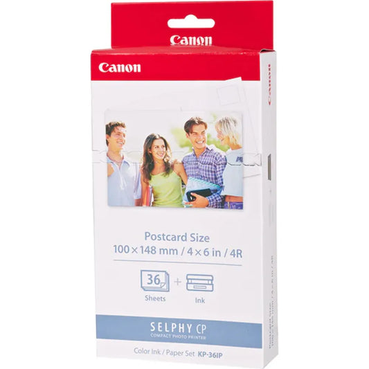 Canon KP-36IP Selphy Colour Inkjet Cartridge and Paper - 36x 6x4 Postcard Size