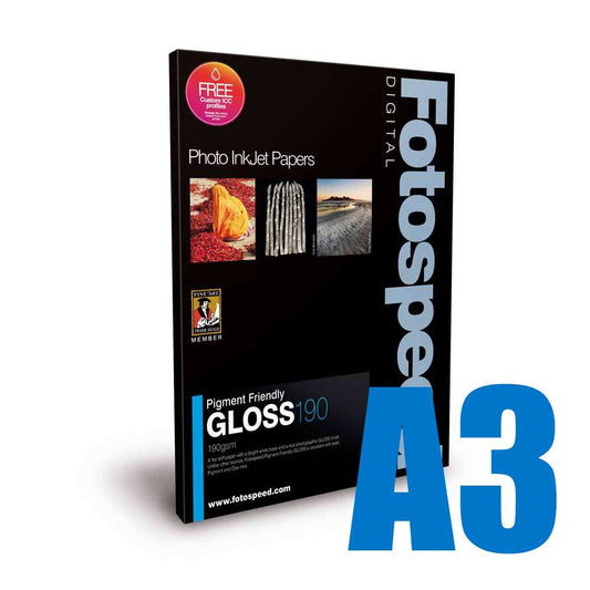 Fotospeed Pigment Friendly 190 Photo Paper - A3 - 100 Sheets Image 1