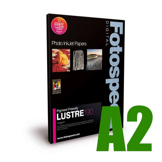 Fotospeed Pigment Friendly Lustre 190 Photo Paper - A2 - 50 Sheets Image 1