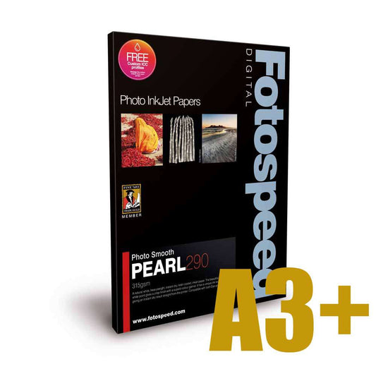 Fotospeed Smooth Pearl 290 Photo Paper - A3 Plus - 25 Sheets Image 1