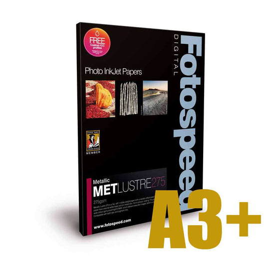 Fotospeed Metallic Lustre 275 Photo Paper - A3 Plus - 25 Sheets Image 1