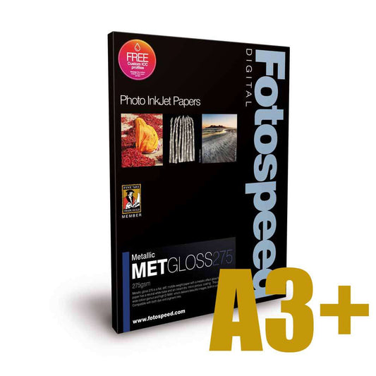 Fotospeed Metallic Gloss 275 Photo Paper - A3 Plus - 25 Sheets Image 1
