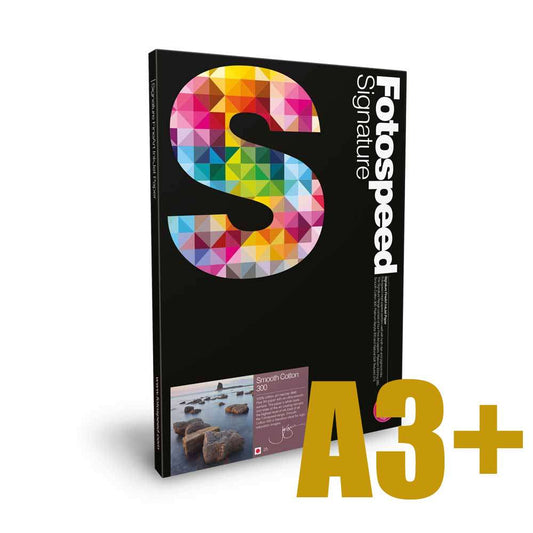 Fotospeed Smooth Cotton 300 Photo Paper - A3 Plus - 25 Sheets Image 1