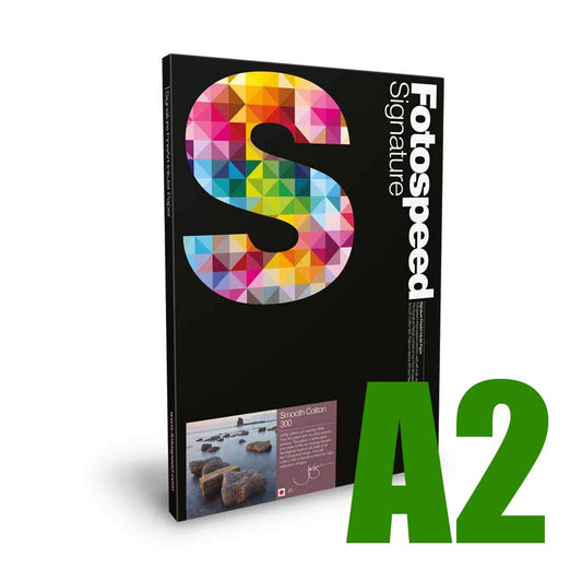 Fotospeed Smooth Cotton 300 Photo Paper - A2 - 25 Sheets Image 1