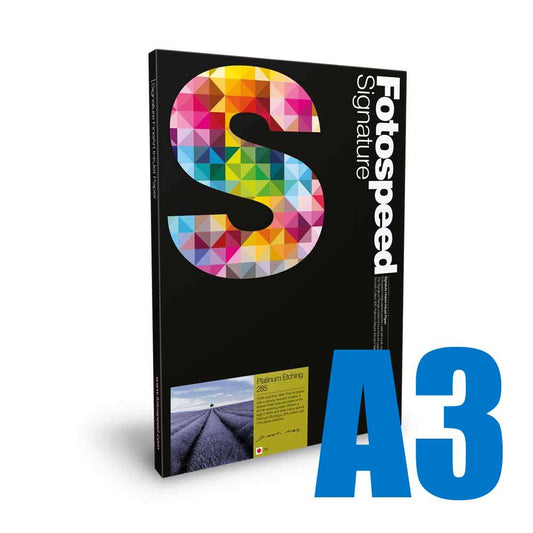 Fotospeed Platinum Etching 285 Photo Paper - A3 - 25 Sheets Image 1