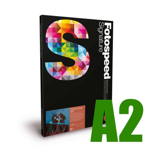 Fotospeed Cotton Etching 305 Photo Paper - A2 - 25 Sheets Image 1