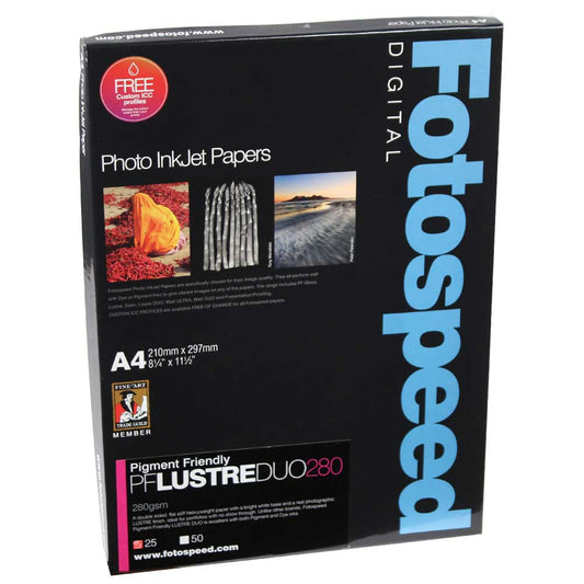 Fotospeed High White Smooth Duo 225 Double Sided Photo Paper - A4 - 25 Sheets Image 1