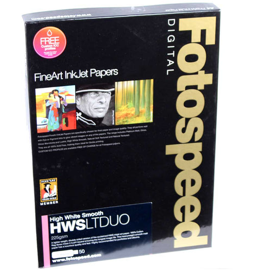 Fotospeed High White Smooth Duo 225 Double Sided Photo Paper - A3 - 25 Sheets Image 1