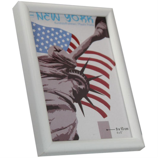 New York White Photo Frame - 9x13cm Image 1