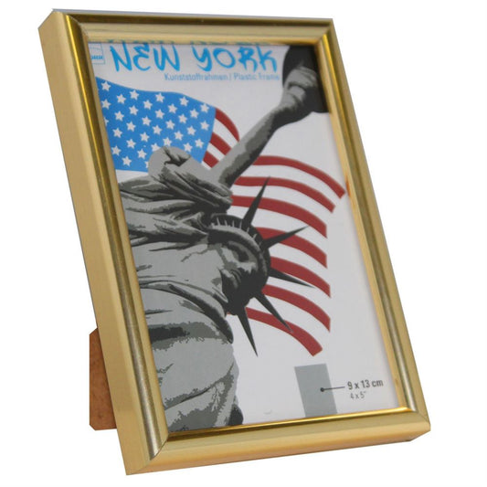 New York Gold Photo Frame - 9x13cm Image 1