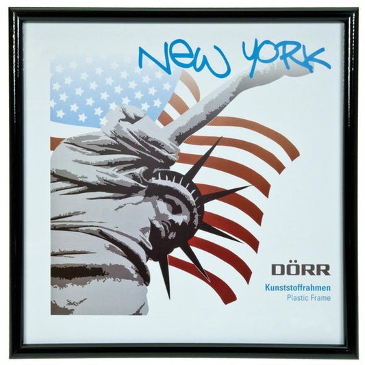 New York Black Square Photo Frame - 13x13cm