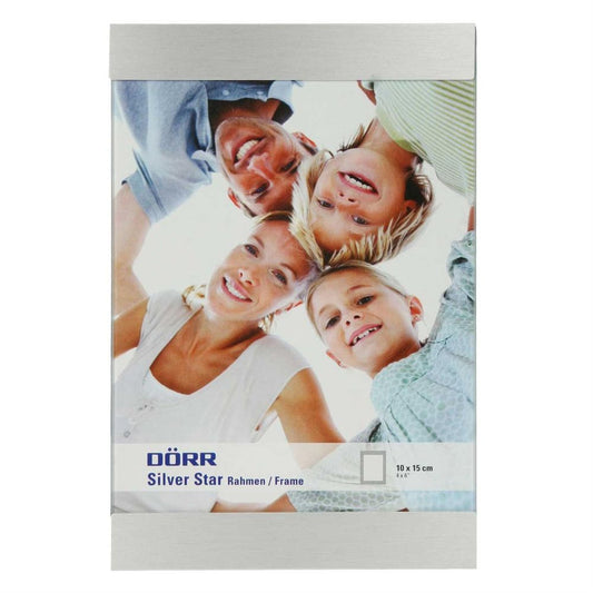 Silverstar Bern Matt Silver 6x4 Photo Frame Image 1