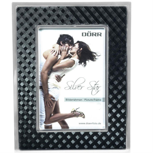 Silverstar Monza Black and Silver 7x5 Photo Frame Image 1