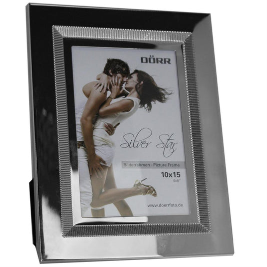 Silverstar Genua Glossy Silver 6x4 Photo Frame Image 1