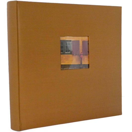 Window Brown Traditional Photo Album - 100 Sides Overall Size 12x11.5" Image 1