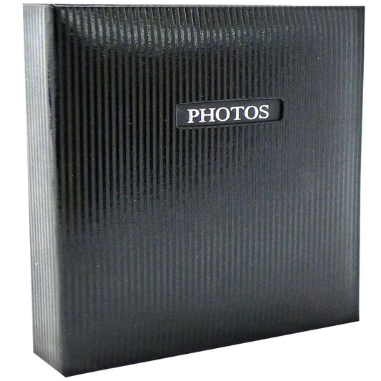 Elegance Black Traditional Photo Album - 60 Sides Overall Size 9.75" Square Image 1