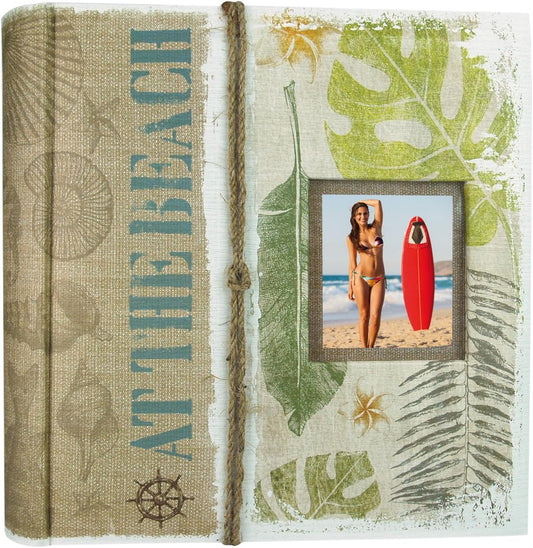 Maui Green 7.5x5 Slip In Photo Album 200 Photos Overall Size 11x9.75"