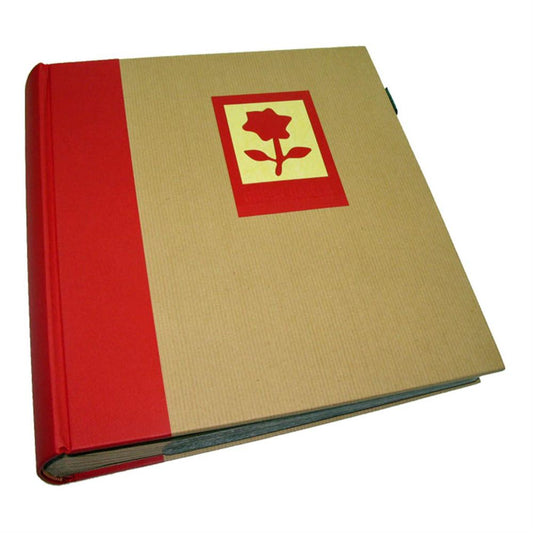 Green Earth Red Flower Slip In Photo Album for 200 7x5 Photos Image 1