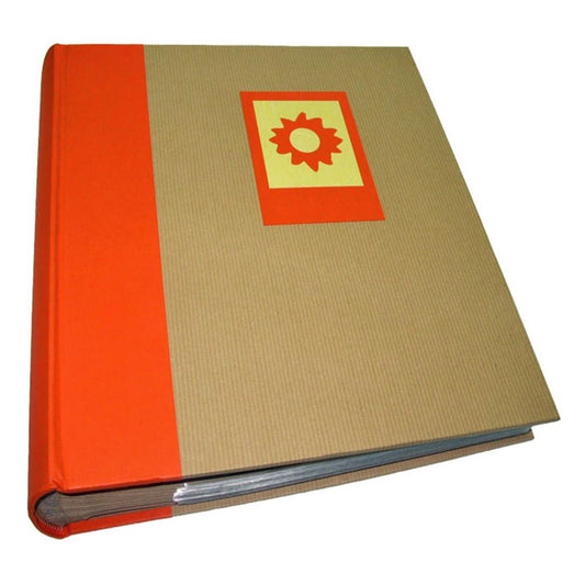 Green Earth Sun Slip In Photo Album for 200 7x5 Photos - Orange Image 1