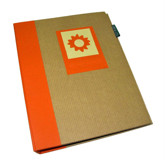 Green Earth Sun Mini Slip In Photo Album for 36 7x5 Photos - Orange Image 1