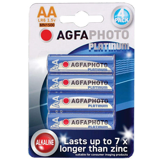 Agfaphoto PLatinum LR6 AA Batteries - 4 Packs Image 1