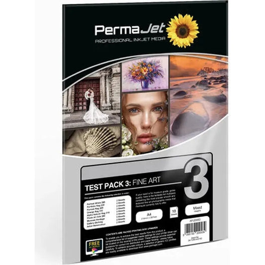 PermaJet A4 Fine Art Paper Test Pack 3