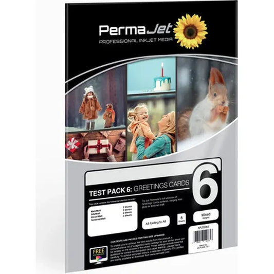 PermaJet Greetings Cards Test Pack 6