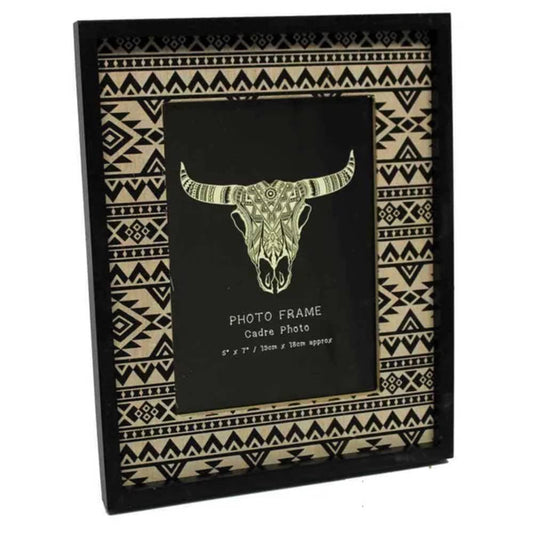 Aztec Wooden Frame 6x4 - Geometric Image 1